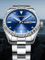Reloj De Cuarzo Lujo Para Hombre ROMITIME Marca Original Con Dial De Diamante Y Calendario Acero Inoxidable Luminoso Resistente Al Agua - details 8
