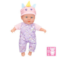 COLORBABY - Muñeco bebé con cuerpo blandito, mide 32 cm, viste ropa y accesorios de unicornio, incluye muda extra y muselina con peluche para acurrucar, muñecas para niñas, juguete niña 24 meses, juguetes niños 2 años - details 3