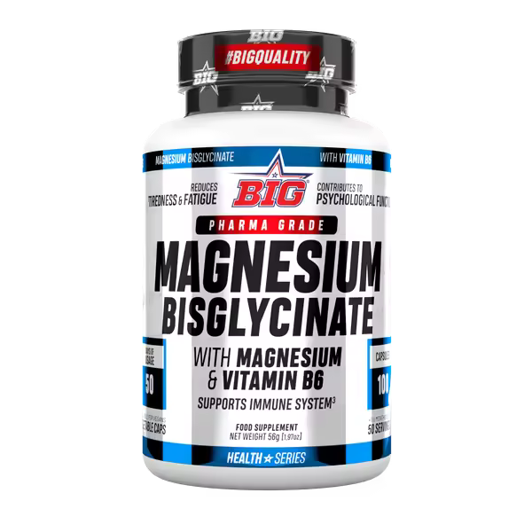 BIG Magnesio Bisglicinato 100 Cápsulas – Alta Absorción y Biodisponibilidad – Suplemento de Magnesio para Apoyo Muscular y Nervioso – Sin Efecto Laxante - 1