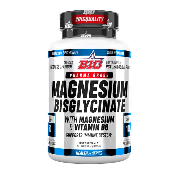 BIG Magnesio Bisglicinato 100 Cápsulas – Alta Absorción y Biodisponibilidad – Suplemento de Magnesio para Apoyo Muscular y Nervioso – Sin Efecto Laxante - 1