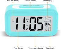 Reloj despertador digital con badería, función de repetición, - details 1