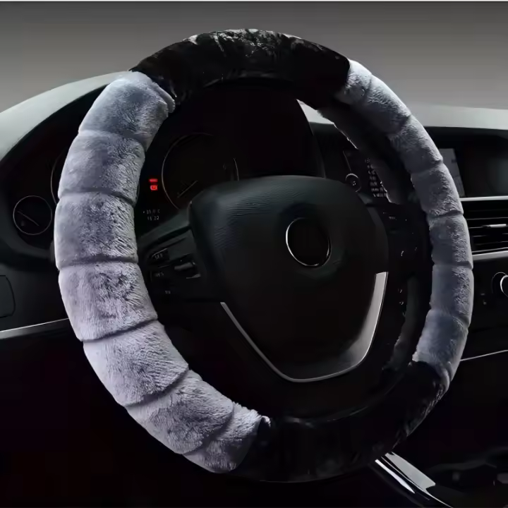 Funda De Volante Universal De 15 Pulgadas Con Dibujos Animados Lindos Y Cálidos Para Accesorios De Coche Para Mujeres Protección Y Estilo - 1