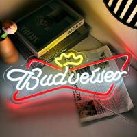 Budweiser Neón Sign LED Colorido Montaje En Pared Ideal Para Fiestas De Cerveza Festivales Cumpleaños Y Decoración Del Hogar - details 1