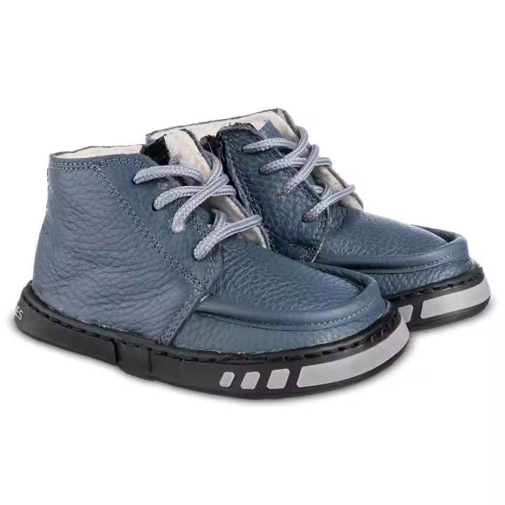 Botines barefoot Invierno TAKIN Magical Shoes Azul Forro Lana Tallas 21-29 - 1