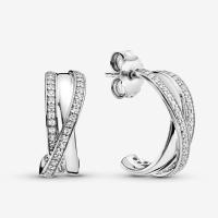 Pandora S925 Pendientes de moda de plata de ley, incluye embalaje de regalo original - details 0