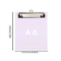 Bview Art Clipboard De Tamaño A6 Con Clip De Metal De Perfil Bajo Y Soporte Para Oficina Suministros De Papelería 1 Pieza - details 4