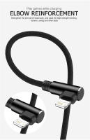 Cable De Carga Rápida USB De 90 Grados Para iPhone 14 13 12 11 pro X XS Max 5 SE 6S 7 8 plus Cable De Datos Y Carga Con Encaje Longitud 3M - details 3