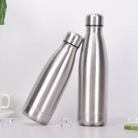 Botella De Agua Portátil Para Exteriores De Acero Inoxidable Grado Alimenticio Uso Deportivo Capacidad De 500/750/1000ml Resistente a Fugas - details 8