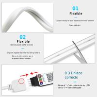 Tira De LED RGB Neón 5V USB Flexible Y Impermeable Con Control Remoto Y App Para Decoración De Habitaciones En El Hogar - details 0
