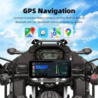 Pantalla Táctil Portátil Para Motocicleta IPX7 Impermeable 7 Pulgadas Con Navegación GPS Android Auto Y Wireless Carplay Resolución 1280x480 - details 7
