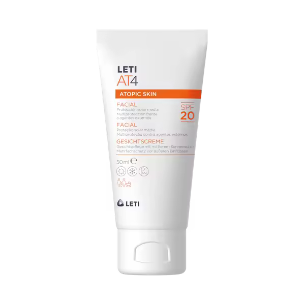 Leti At4 Crema Facial Spf 20 Crema 50 Ml 150589 Raíz Inicio DERMO- COSMETICA PARAFARMACIA FACIAL pieles atopicas 8431166180176 - 1