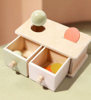 Juguete Montessori Caja De Monedas De Madera Con Juego De Bolas Y Puzzle Doble Cajón Regalo Educativo Para Bebés De 2 a 6 Años - details 16