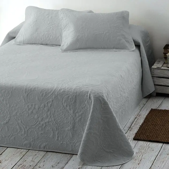 Shoppe house - Colcha bouti para Verano y Entretiempo, Colcha para Cama 100% Poliester, Colcha Cubre Cama Fina, Suave con Funda de Cojin - 1