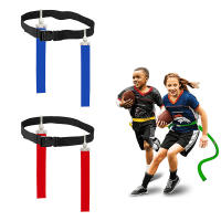Cinturón De Bandera Para Fútbol Americano Entrenamiento Ajustable De Color Brillante Para Rugby Y Soccer Correa De Etiqueta Para Cintura - details 0