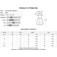 Vestido Largo De Noche Para Mujer Elegante Con Encaje Y Volantes Estilo Casual Bordado Redondo Hueco En El Cuello Manga Larga A-Line Para Oficina Y Fiesta - details 0