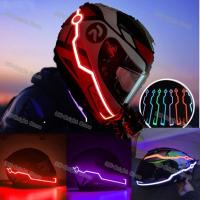 Pegatina Reflector LED Fría Para Casco De Motocicleta Y Ciclismo Adhesiva Impermeable Decorativa Para Mujeres Y Hombres - details 0
