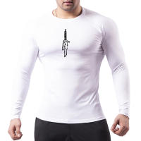 Camiseta De Compresión Con Manga Larga Para Hombres Quick Dry Tops Deportivos Para Gimnasio Running Guardia Contra Arrugas - details 11
