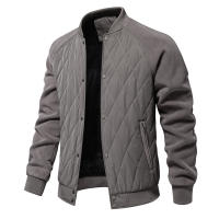 Chaqueta gruesa acolchada de terciopelo para hombre, chaqueta informal europea y americana, chaqueta superior de manga raglán, novedad de Otoño de 2024 - details 11