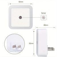 Luz Nocturna Cuadrada LED Con Inducción Inteligente Luz De Energía Ahorradora Para Dormitorio Iluminación Interior - details 3