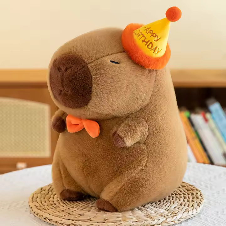 Muñeco De Peluche Capibara 23cm Simulación Anime Peluche Suave Juguete Para Niños Y Adultos Regalo De Navidad Y Acción - 1