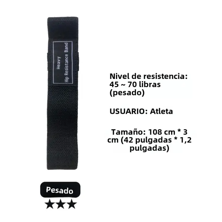 3Pcs Bandas De Resistencia De Tela Para Los Pies Y Glúteos Ejercicios De Fuerza Entrenamiento De Hips Cintura Y Abdomen Uso Unisex - 1