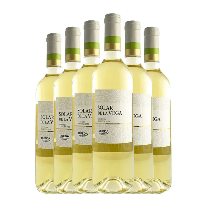 Vino blanco verdejo Solar de la Vega 75 cl x 6 botellas. Total 4.5 litros - 1