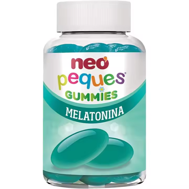 Neo Peques  Gummies Melatonina para Conciliar el Sueño 30 Unidades  Gominolas con Vitamina B6  Tomar 1 o 2 al Día  Para Mayores de 3 años  Caramelo Masticable Infantil Sabor a Mora - 1