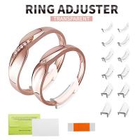 12Pcs Ajustador De Tamaño De Anillos De Silicona Invisible Herramienta De Joyería Para Ajustar Anillos Sueltos Color Rojo - details 0