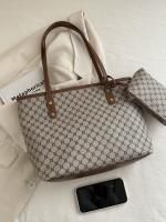 Bolso de Tela Grande, sencillo y versátil con decoración de Remaches, estampado retro de Flores, Gran capacidad, Bolso de hombre de moda para Uso Diario de Mujer, Nuevo - details 3