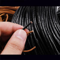 Cuerda De Cuero Genuino Para Pulseras Y Joyería DIY Tamaño 1.5 2 2.5 3 4 5 6mm Thong Redonda Hecha a Mano De Vaca - details 3