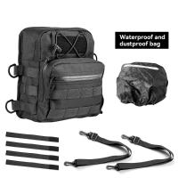 Bolsa T-Bar Molle Universal Para Harley Softail Low Rider ST Bobber Cafe Racer Estilo Club Resistente Al Agua Y Al Desgaste Con Cremallera Y 4 Correas De Velcro - details 15