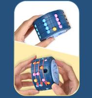 Juguete Educativo Montessori 3D Cilindro Cubo Magia De Frijol Juego De Rompecabezas Giratorio Y Deslizante Para Aliviar El Estrés Juguetes Infantiles Para Niños Mayores De 14 Años - details 7