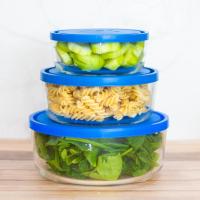 Recipientes de Cristal Azul para Alimentos Herméticos - Apto para Lavavajillas, Congelador y Microondas - Libre de BPA - Marca Borgonovo - details 2