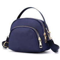 Bolso De Hombro Neutral Para Hombres Y Mujeres Estilo Retro Moda Pequeño Bolso Cruzado Material Nylon Cierre De Cremallera - details 0