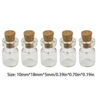 50pcs Botellas De Vidrio Mini DIY Con Tapa De Madera Para Mensajes En Mar Adentro Jars Pequeños Para Decoración Y Manualidades 13x18mm - details 4