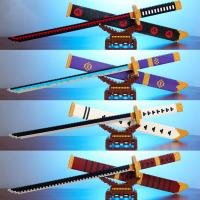 Bloques De Construcción De Espada Samurai Anime Clásico Katana Con Estuche Pequeño Juguete De Partículas Para Decoración De Escritorio Regalo De Fiestas Para Niños - details 1