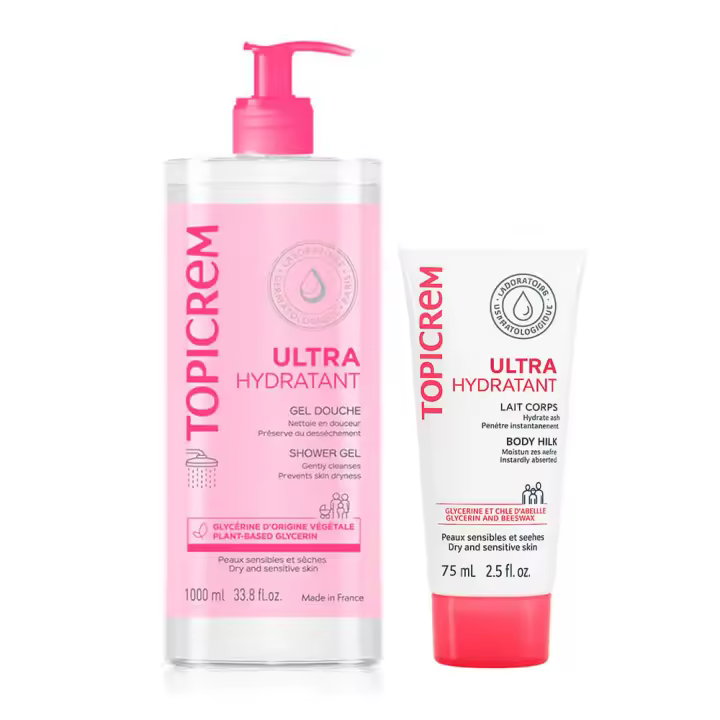 Topicrem Ultra-Hidratante Gel De Ducha 1 Litro + Regalo Topicrem Leche Hidratante 75 ml - 1