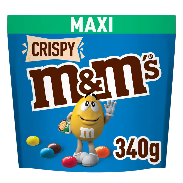 M&M's bolitas de Arroz Inflado y Chocolate con Leche, 4 packs de 340g - 1