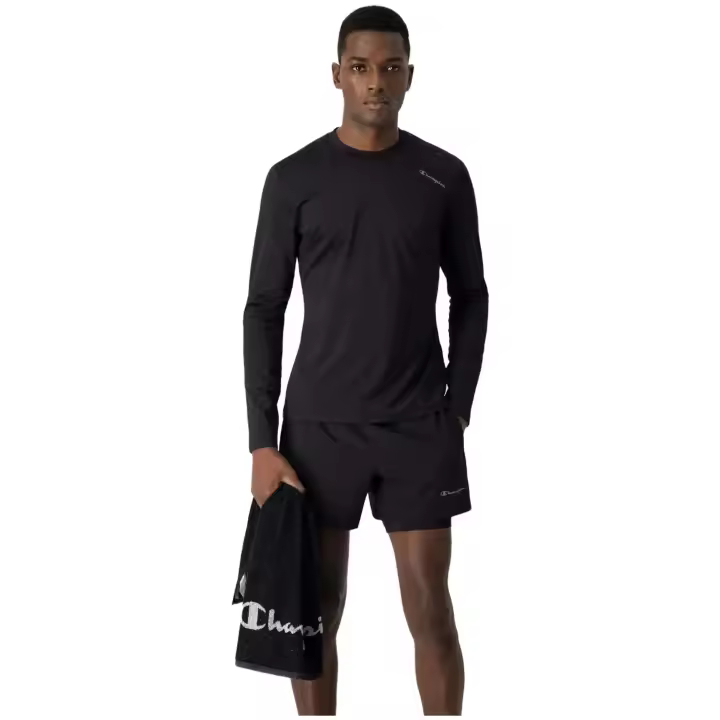 Camisetas De Manga Larga Champion para Hombre en color Negro - 1