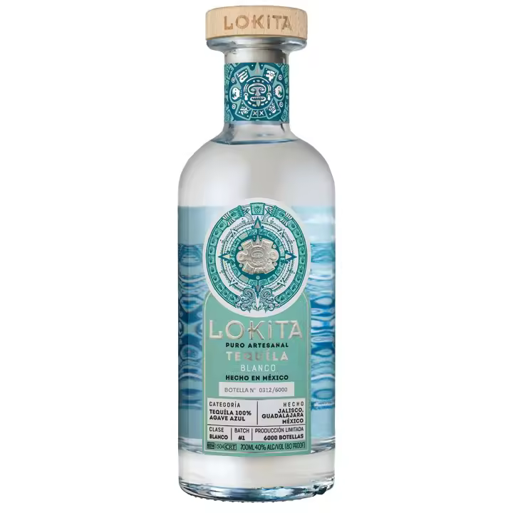 LOKITA TEQUILA BLANCO 100% AGAVE AZUL 70CL 40% - 1
