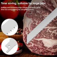 6Pcs Hojas De Sábanas Reciprocantes Para Cortar Carne De Res Con Hueso Hielo Madera Acero Inoxidable 12 Pulgadas 6TPI - details 3