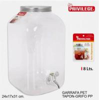 A&M MARBELLA Tarro de Plástico con Grifo de 8L para Bebidas Frías y Calientes - details 0