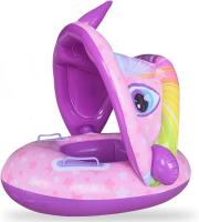Flotador de piscina de Unicornio para Bebé, Con dosel extraíble, inflable, apto para bebés de 6 A 30 meses. - details 0