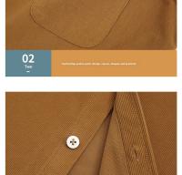 Camisa Larga Para Hombre Córdón Casual Otoño Invierno Color Sólido Cómodo Suave Moda Simplicidad Algodón Estilo Casual Cuello Cuadrado Botones Sencillos - details 4