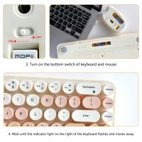 Teclado Y Ratón Inalámbricos Coloridos Ergonómicos Pequeño Para Laptop Y Escritorio Compatible Con Windows 7/8/10 - details 5