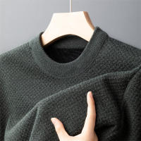 Nueva Suéter De Moda Para Hombres Casual Cuello Redondo Algodón Grueso Otoño Invierno Top Caliente Cómodo Estilo Clásico - details 4