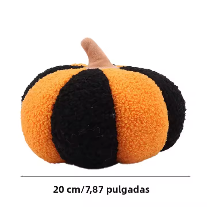 Muñeco De Peluche Calabaza Estampada Gótica De 20cm Juguetes Suaves Para Niños Decoración De Habitación De Halloween Regalo De Cumpleaños - 1
