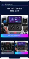 AWESAFE inalámbrico CarPlay Android Auto Radio para Fiat Ducato 2007-2015 coche reproductor multimedia GPS 2 din autoradio volante controles RDS Bluetooth - details 2