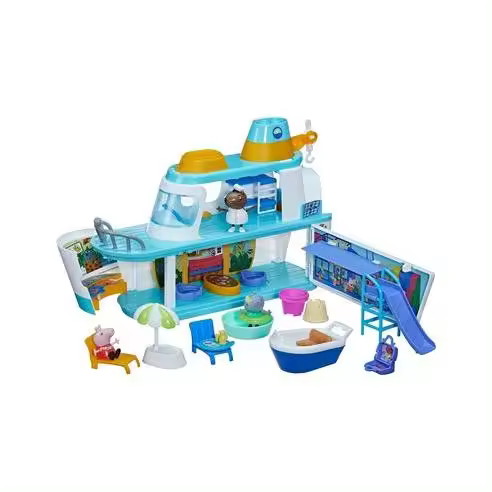 Hasbro Playset Peppa Pig: Barco Crucero - Set de Juego de 17 Piezas - 1