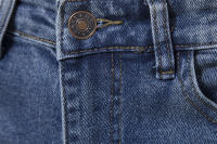 Pantalones rectos microelásticos informales de moda lavados de mezclilla personalizados para hombres nuevos de primavera y otoño - details 13